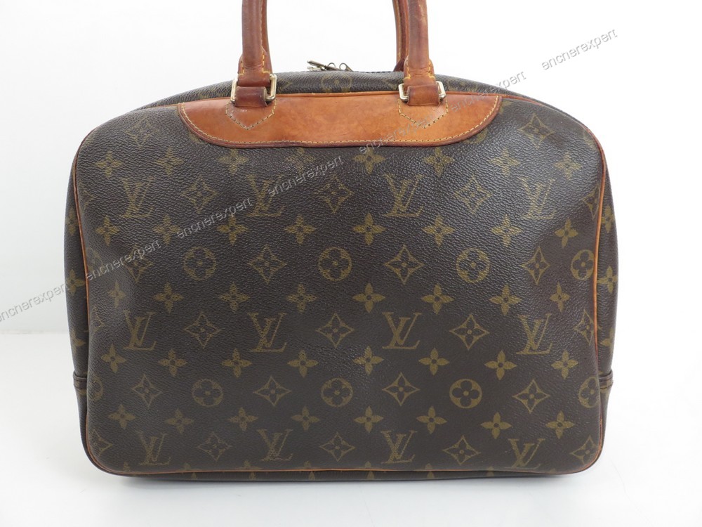 Louis Vuitton Handbag Deauville Brown Monogram M47270 Bowling Vanity Canvas  Nume Leather **1917 LOUIS VUITTON Boston Tote