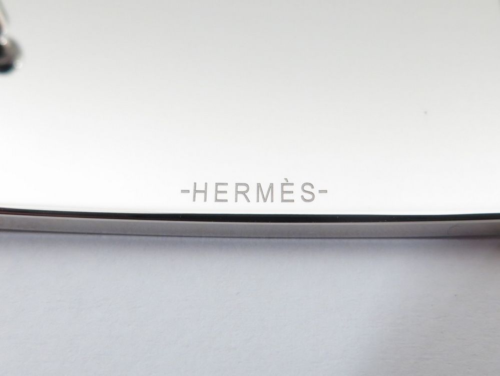 Boucle De Ceinture Hermès H Stylisée Gravée - Acier Brossé 32mm - Neuve Sans étiquette