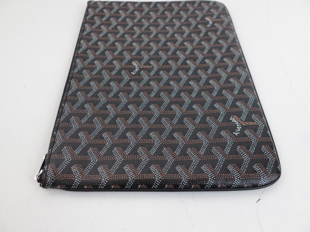 pochette a main goyard senat mm en toile blanc