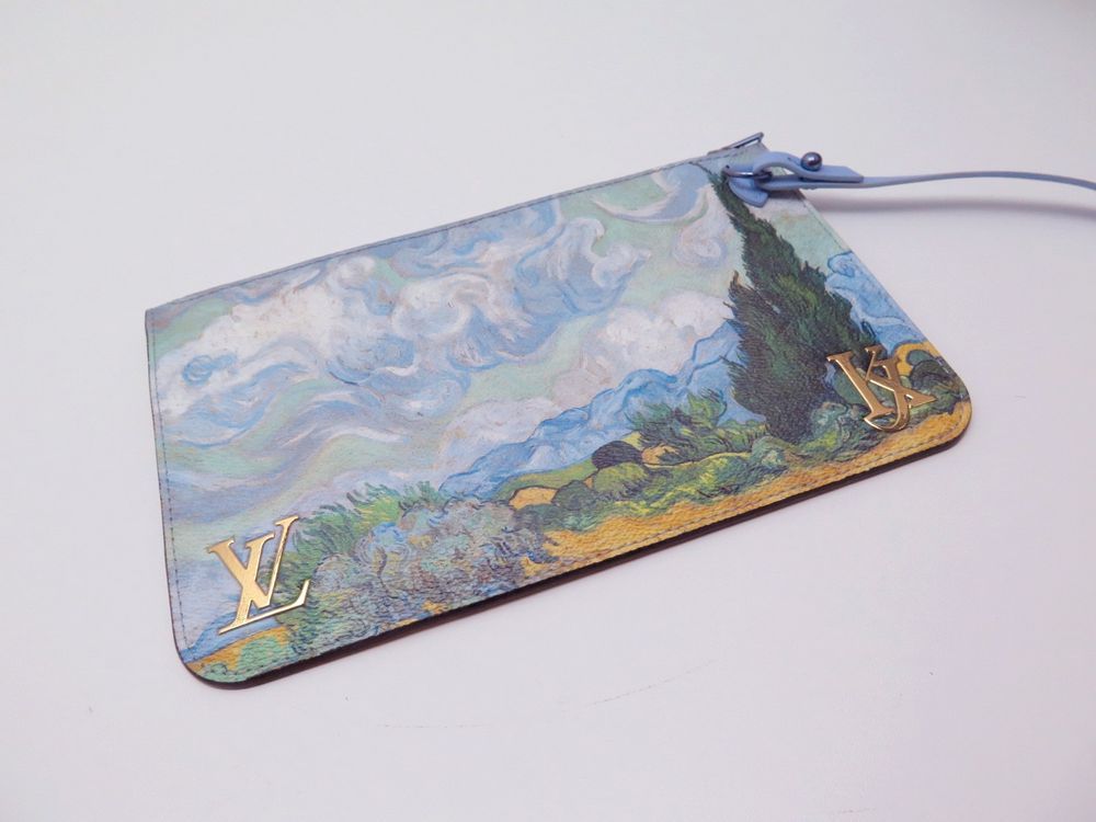 LOUIS VUITTON Masters Neverfull MM Tote Bag Pouch M43331 Van Gogh Painting