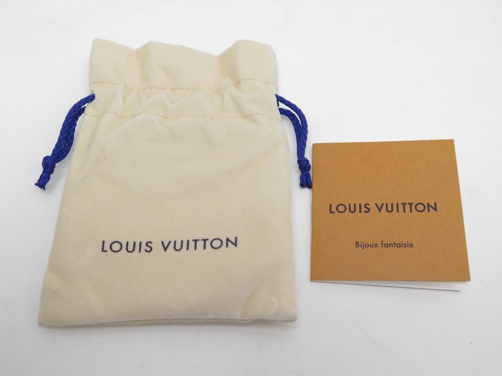 Auth Louis Vuitton Monogram Chain Bracelet Silver Metal M62486 - e54829a