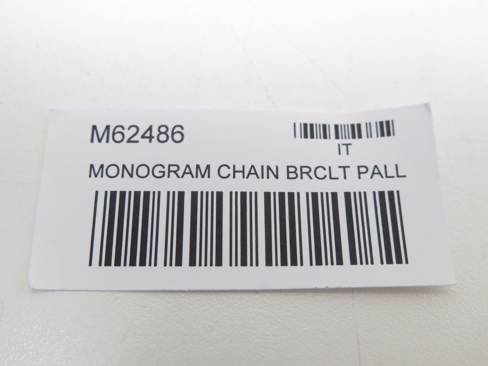 LOUIS VUITTON CHAIN Bracelet Monogram M62486 Metal Bracelet Silver BF517060  $439.20 - PicClick