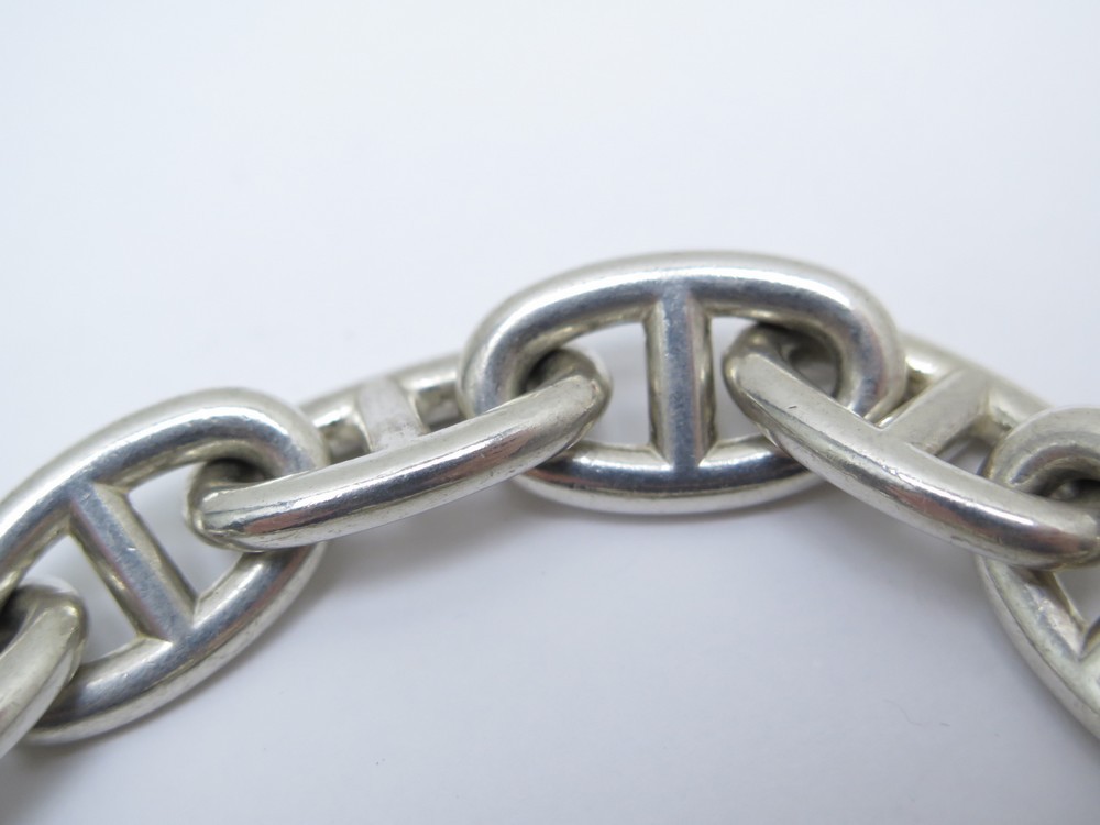 Hermes Chaine D'ancre Tgm Silver 925 Charm Bracelet Silver 20d116540 Auction