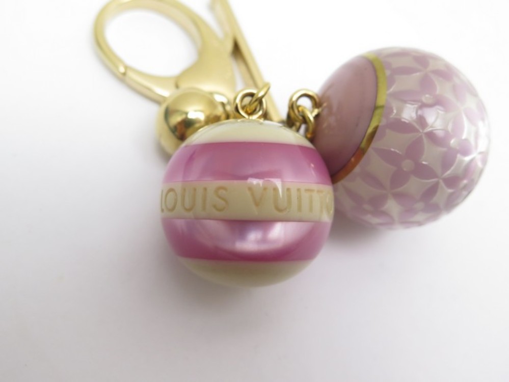 LOUIS VUITTON M95507 Key Ring Bag Charm Bijou Sac Mini Lin Croisette Ball  Used