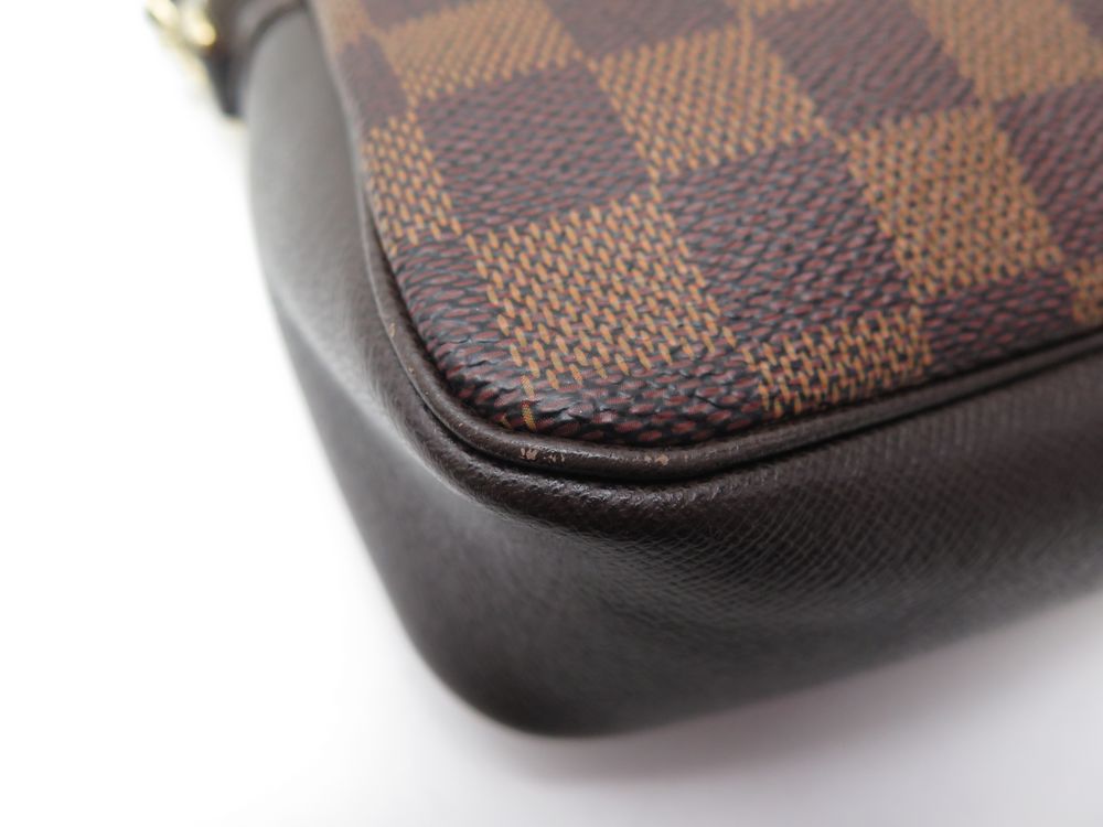 LOUIS VUITTON Trousse Makeup Used Handbag Pouch Damier N51982