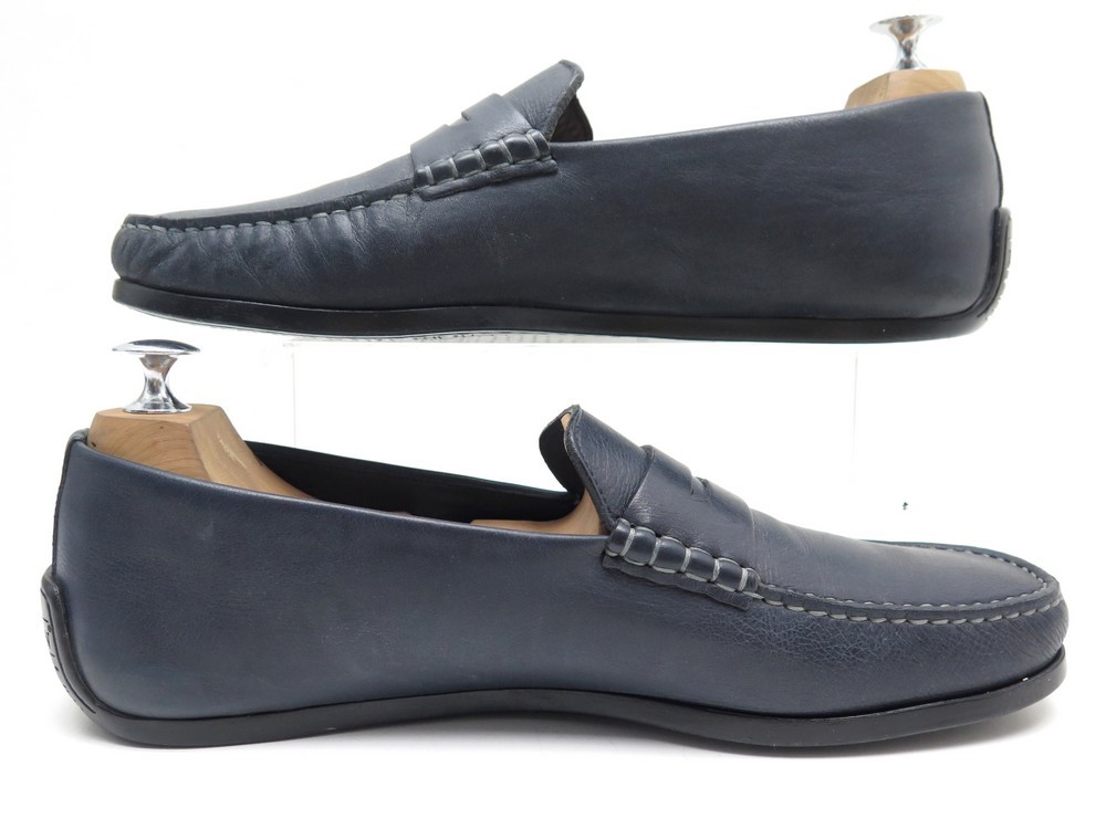 Men's Black Boxcalf Fusain Loafer with strap – J.M. Weston