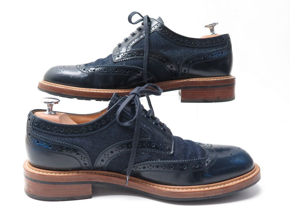 chaussures louis vuitton derby voltaire 7.5 41.5 cuir