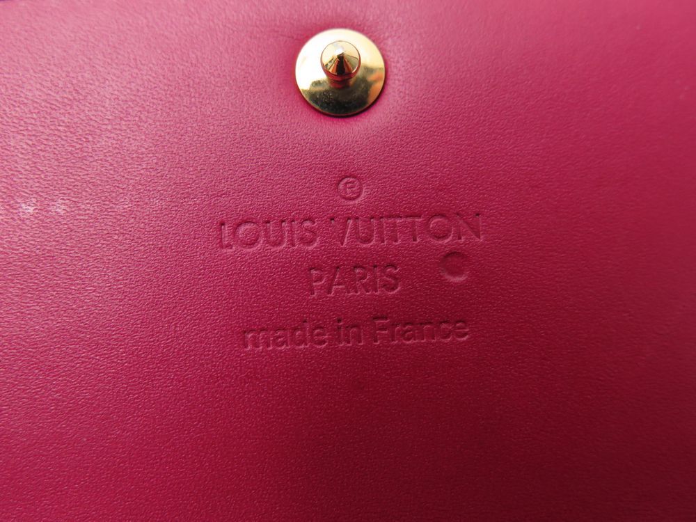 Portefeuille sarah en cuir Louis Vuitton Navy in Leather - 37467711