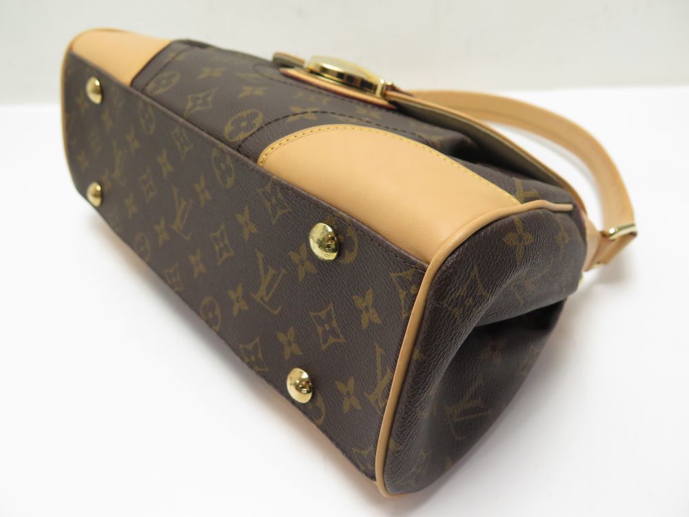 Authentic Louis Vuitton Beverly MM Monogram M40121 Genuine Structured Bag  LD352