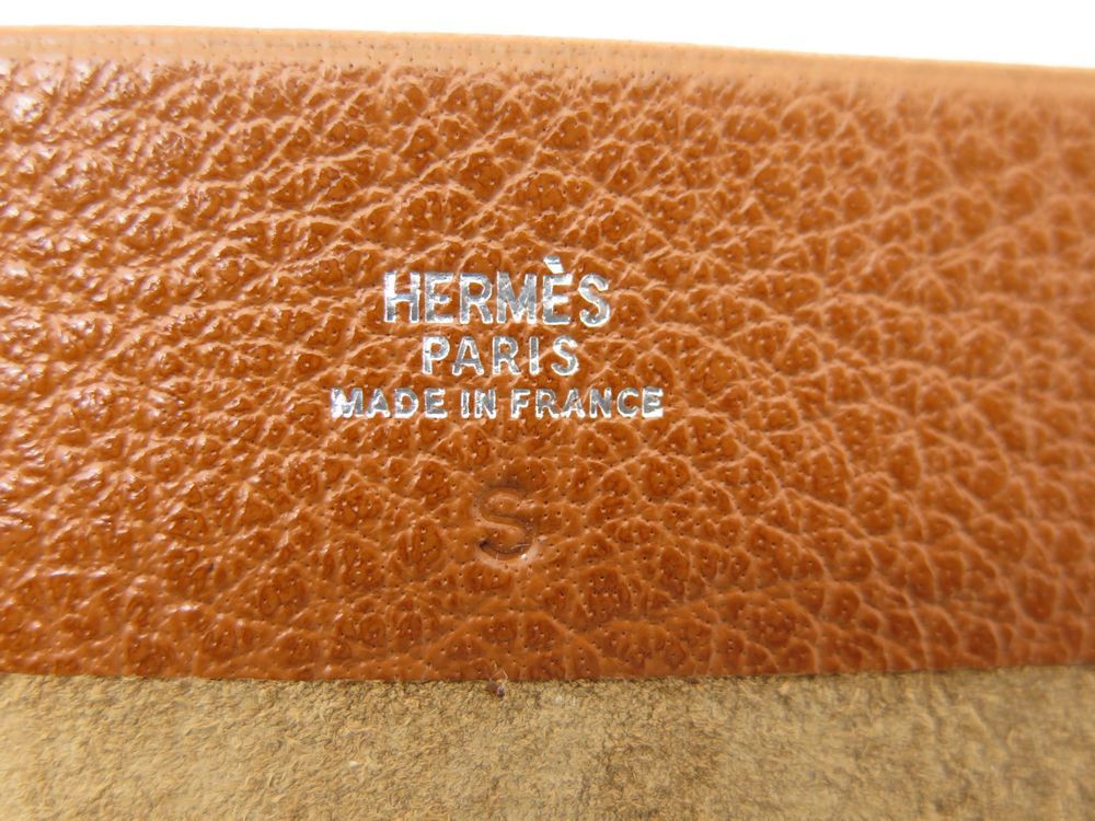 New Authentic HERMES Black leather CAHIER ROULE Roll Notebook