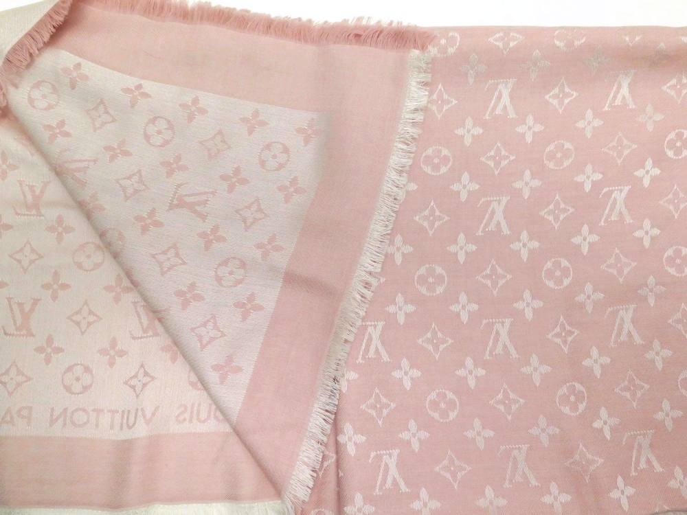 chale louis vuitton monogram lv m74441 soie laine