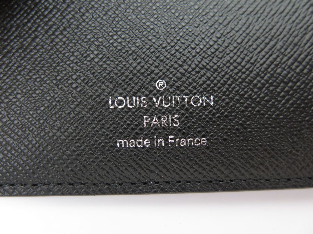 Portefeuille rond Louis Vuitton N63026 marron Damier Tigre illustration  fermetur