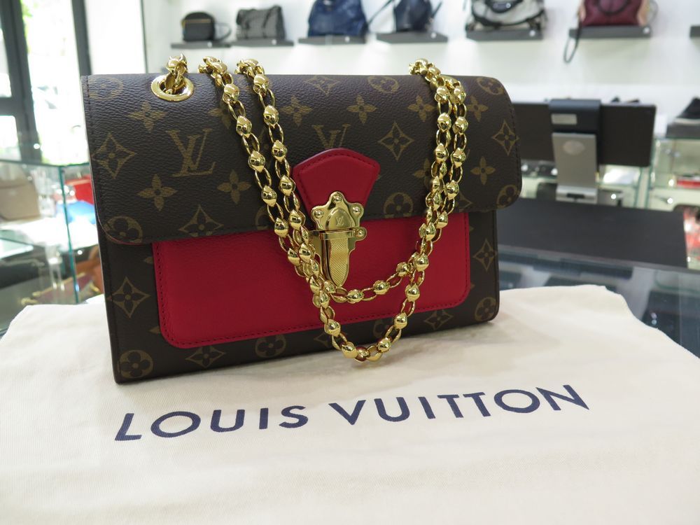 Louis Vuitton Victoire Monogram red bag - Gaja Refashion