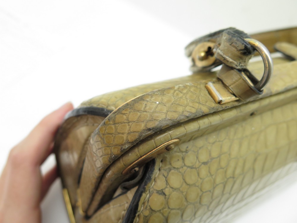 FERNANDE DESGRANGES Leather handbag 50s – Madeinused
