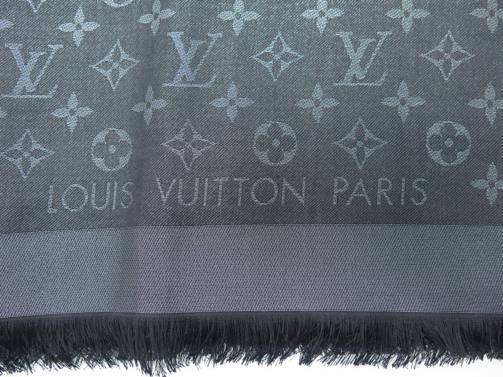 chale louis vuitton monogram lv m74441 soie laine