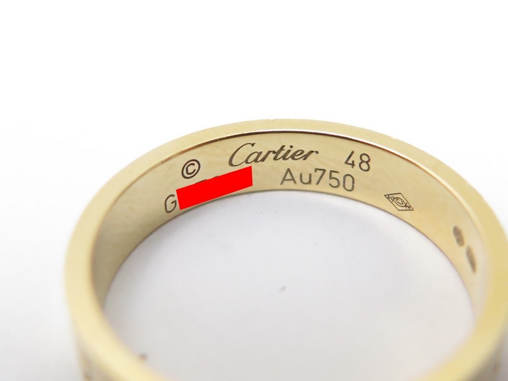 bague cartier alliance love b4085000 taille 48 en or