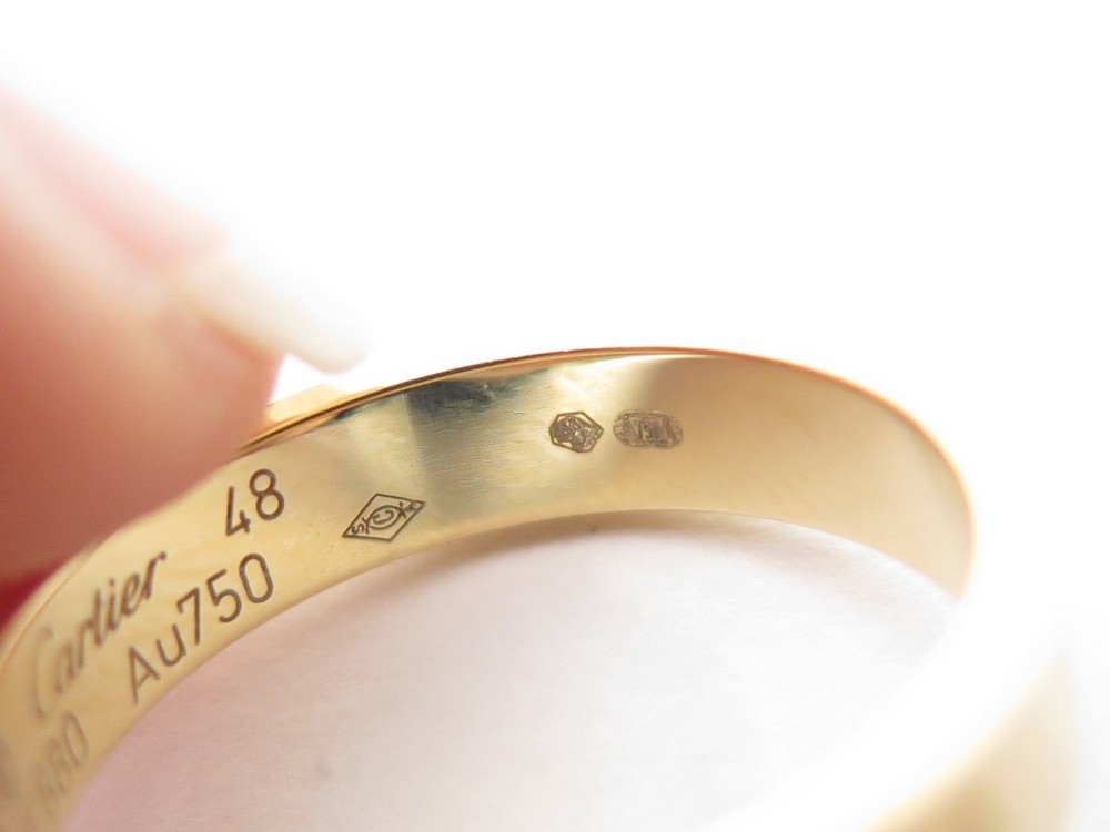 bague cartier alliance love b4085000 taille 48 en or