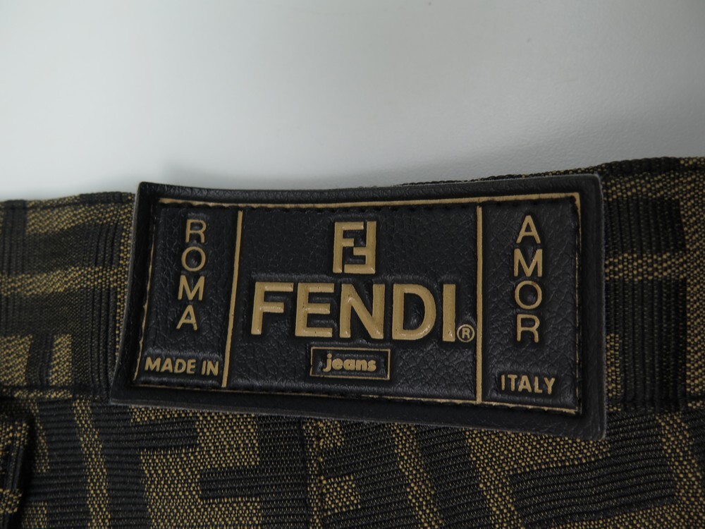 pantalon fendi jean zucca monogram s 36 