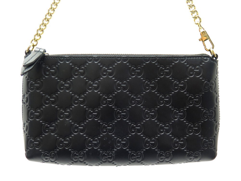 Gucci signature wrist wallet best sale