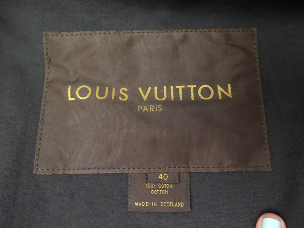 Imperméable LOUIS VUITTON 'Mackintosh' T 42 en coton beige