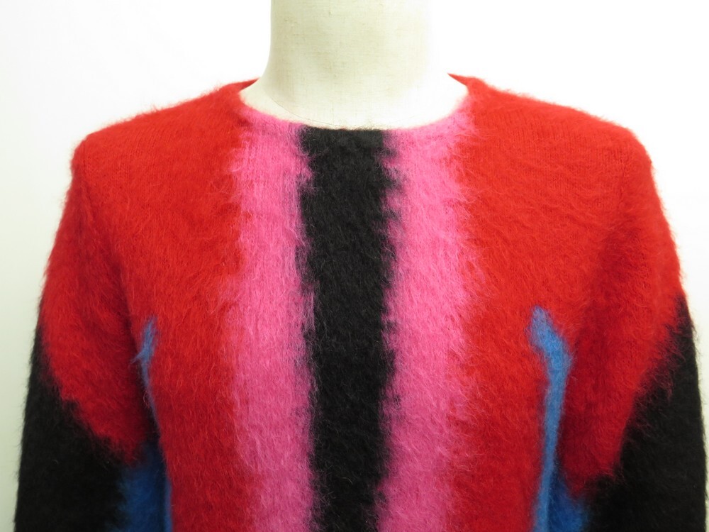 NEW SWEATER LOUIS VUITTON M 48 IN MOHAIR AND RED WOOL NEW WOOL
