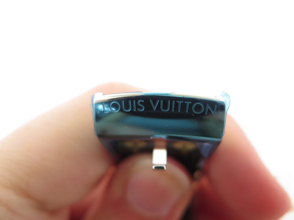 NEW LOUIS VUITTON TAMBOUR Q WATCH1111 ct quartz 39 MM IN STEEL AND