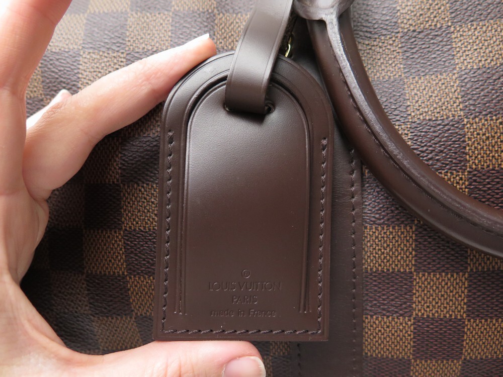 Damier - Bum - Sac de voyage Louis Vuitton Keepall 50 cm en cuir
