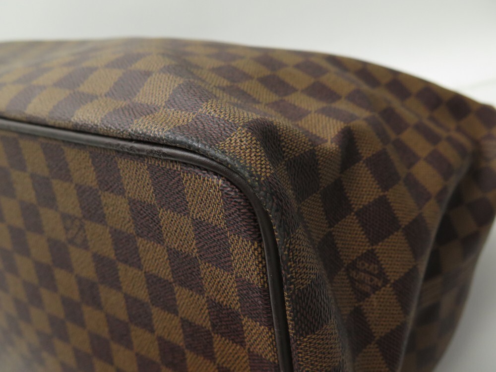 Louis Vuitton Greenwich GM Boston Bag N41155 Damier Canvas Leather