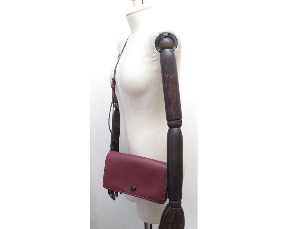 sac a main coach dinky dk 20215 cuir bordeaux
