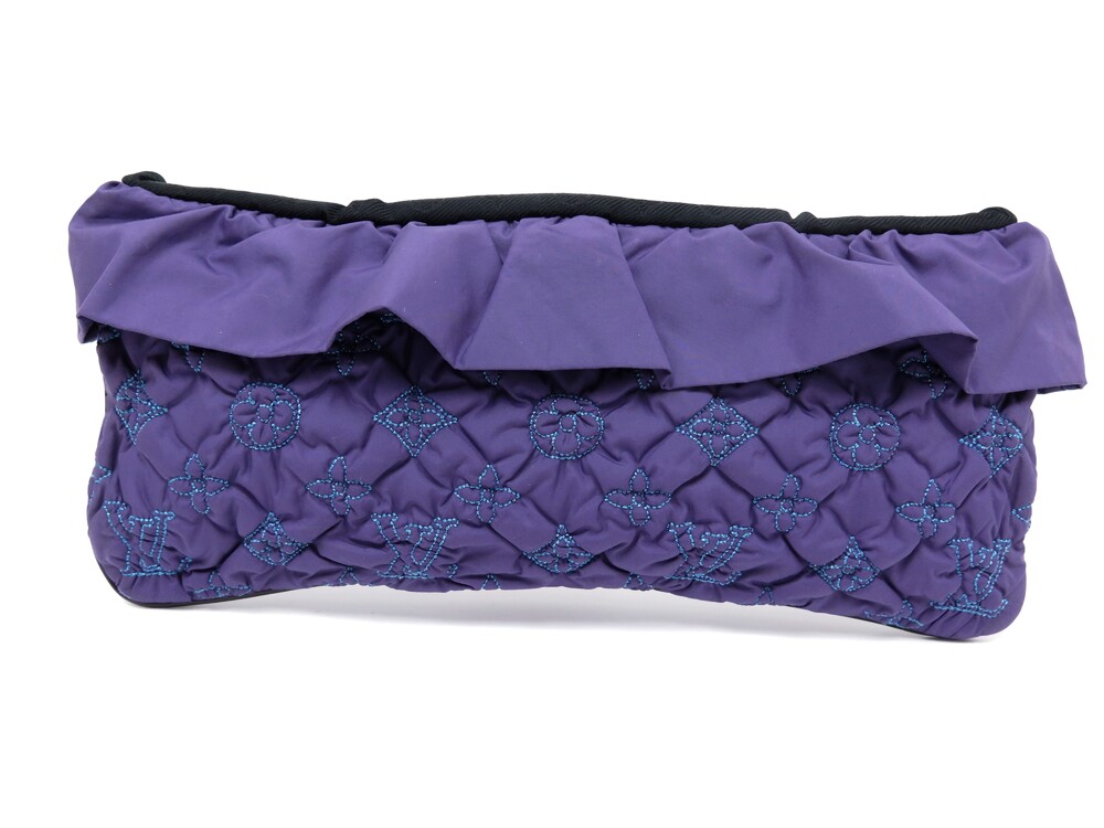 Louis Vuitton Devi Quilted Fabric Clutch