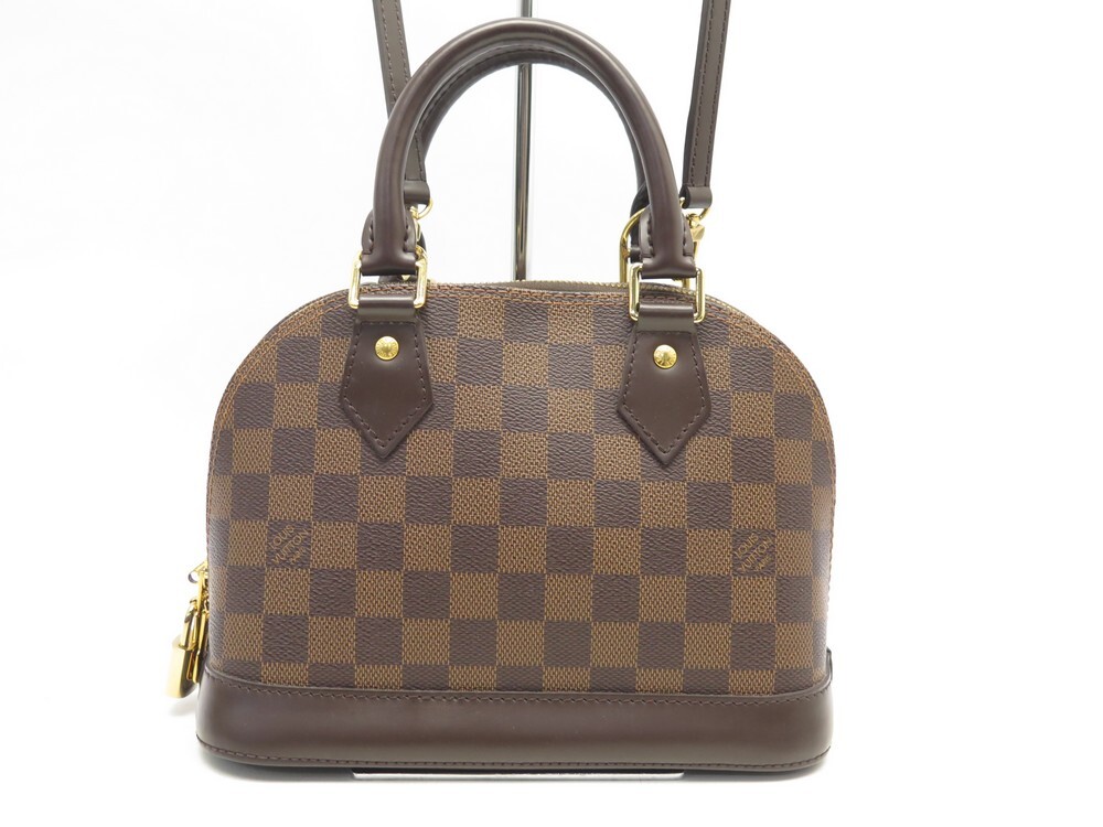 LOUIS VUITTON ALMA BB MONOGRAM VS DAMIER EBENE (Kia Tache Bag