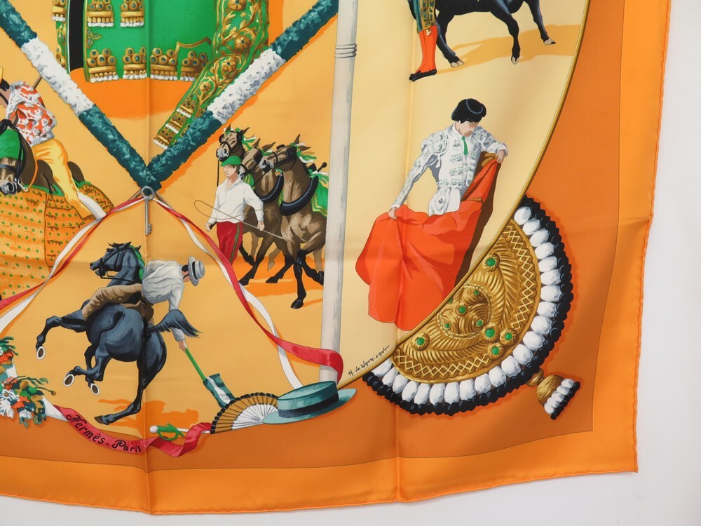 foulard hermes plaza de toros watrigant carre