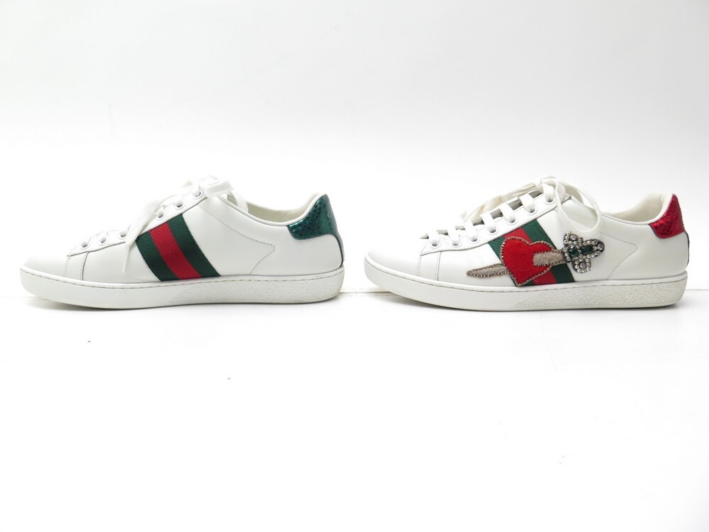 Gucci heart dagger ace sneakers 2025